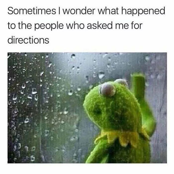 Relatable memes for introverts featuring Kermit the Frog looking out a rainy window