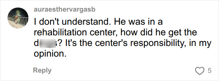 An online user reaction regarding Presley Gerber’s tragic passing and rehab center responsibility. An online user reaction regarding Presley Gerber’s tragic passing and rehab center responsibility.