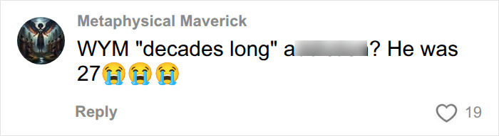 Online comment discussing decades long and age 27 in relation to Presley Gerber's tragic passing Online comment discussing decades long and age 27 in relation to Presley Gerber's tragic passing