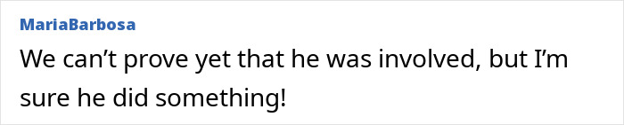 A social media comment about the boss possibly being involved in the case of the 22YO daughter. A social media comment about the boss possibly being involved in the case of the 22YO daughter.