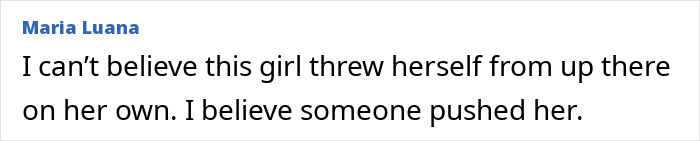 Social media comment by Maria Luana sharing suspicious thoughts on a daughter dating her boss case. Social media comment by Maria Luana sharing suspicious thoughts on a daughter dating her boss case.