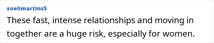 Online comment on the risk of fast, intense relationships for a daughter dating her boss. Online comment on the risk of fast, intense relationships for a daughter dating her boss.