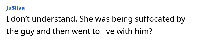 User post questioning why the 22yo daughter dating her boss stayed in a toxic relationship. User post questioning why the 22yo daughter dating her boss stayed in a toxic relationship.