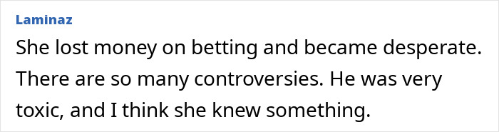 Comment on betting controversies in the 22yo daughter dating her boss case. Comment on betting controversies in the 22yo daughter dating her boss case.