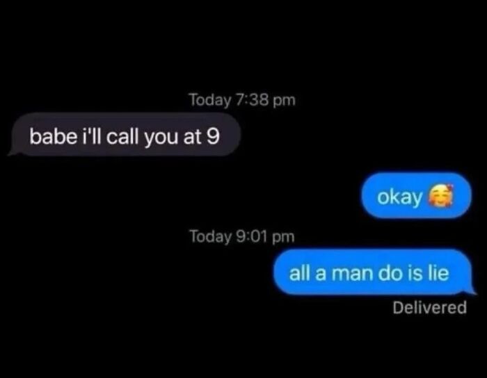 A screenshot of a text message conversation about a missed call, capturing the internet at its strangest.