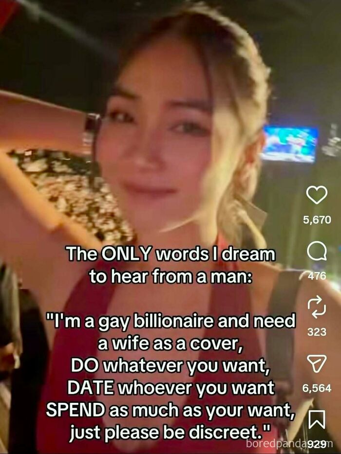 Hilariously ridiculous memes about dreaming of a gay billionaire husband as a cover story