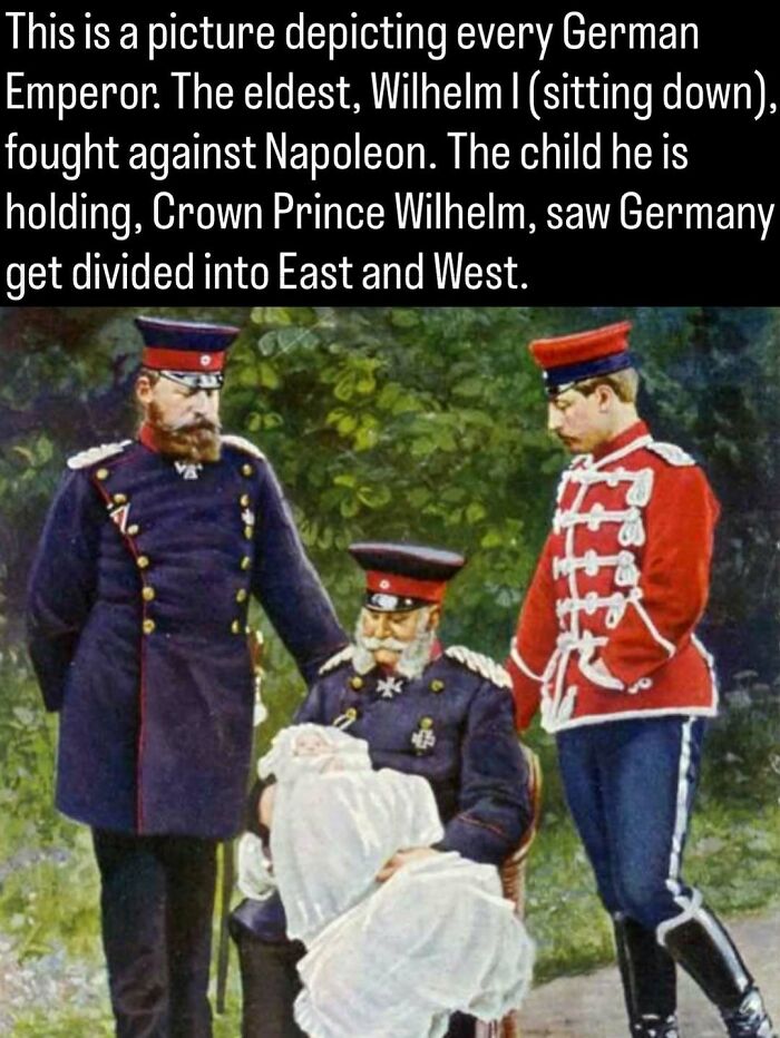 Remarkable photos depicting German Emperors together in uniform.