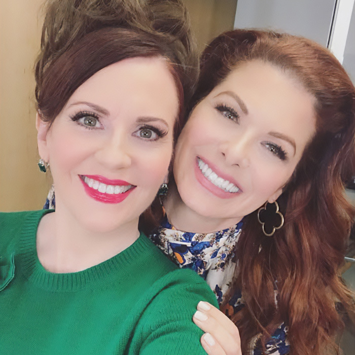 Hollywood bromance between Debra Messing and Megan Mullally as co-stars.