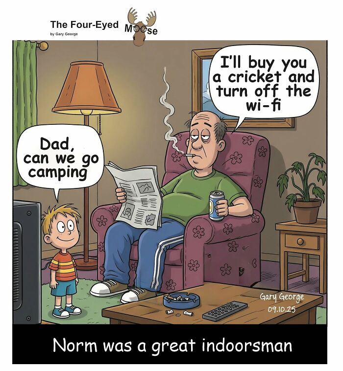 Gary George Turns Everyday Situations Into Cleverly Absurd Comics (30 Pics)