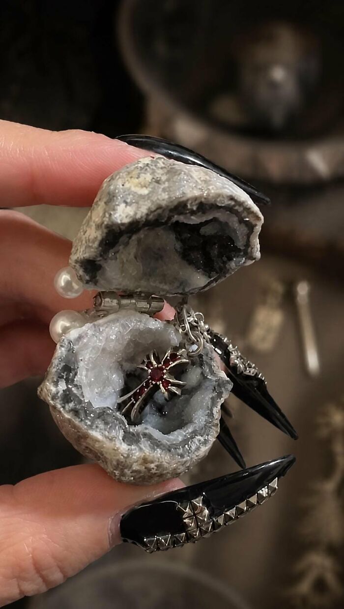 Geode Shell Trinket Box