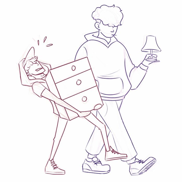Saw These Two Leaving A Furniture Store