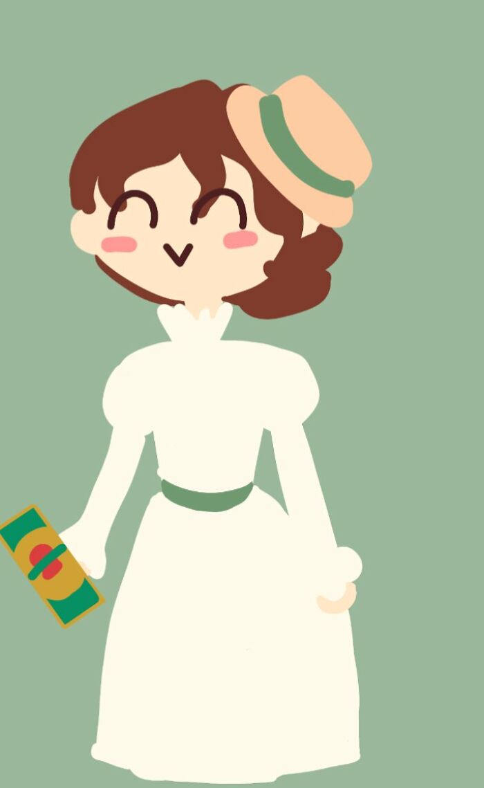 Saw A Girl In An 1900's Dress Drinking Beer From A Can