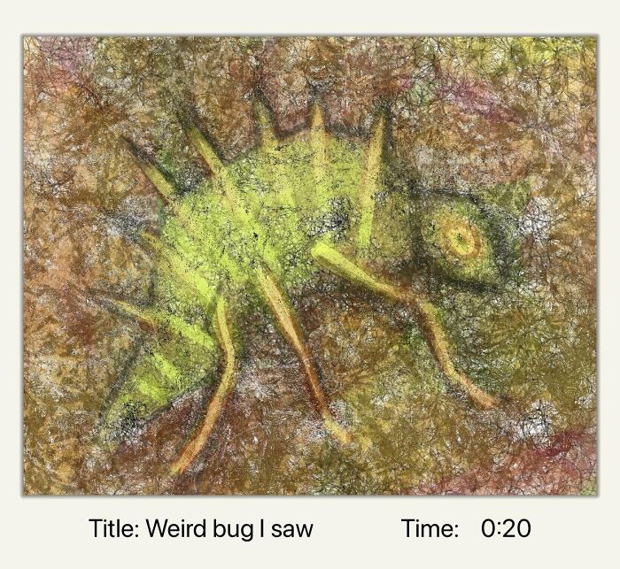 Weird Bug I Saw (Approximative And Stylized Depiction)
