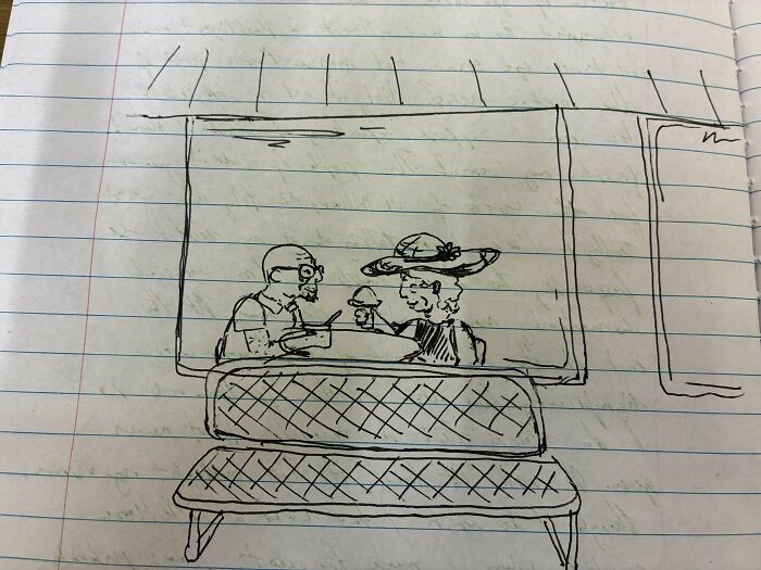 Older Couple I Saw At A Local Ice Cream Shop Yesterday