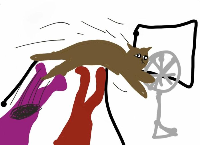 Being Woken Up At 1:00am By My Cat Doing A Supersonic Launch Off My Stomach (Aiming For The Window) And Proceeding To Slam Into The Oscillating Fan
