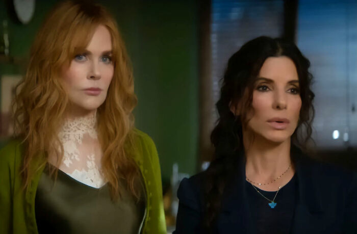 Two iconic actresses, famous for their forever-young looks, appearing in a movie scene. Two iconic actresses, famous for their forever-young looks, appearing in a movie scene.