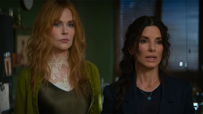 Nicole Kidman and Sandra Bullock side-by-side, demonstrating Hollywood's plastic surgery obsession.