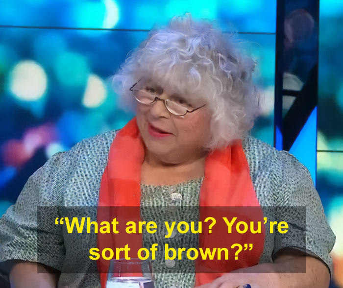 Harry Potter star Miriam Margolyes makes an appalling remark about a show host's skin color, prompting backlash. Harry Potter star Miriam Margolyes makes an appalling remark about a show host's skin color, prompting backlash.