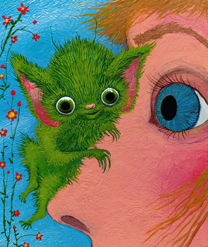 Tiny, Furry, Green (Comissioned Work)