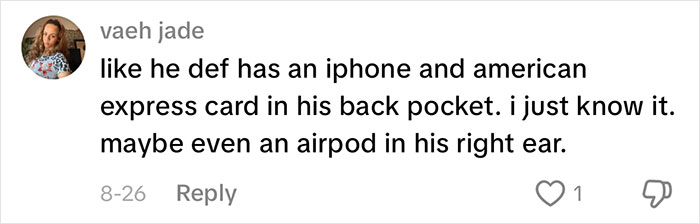 Comment mentioning modern items like iPhone and AirPods in 1960s photo