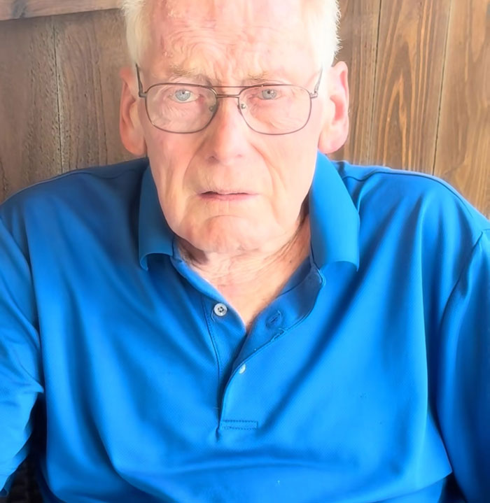 Close-up portrait of the 81-year-old dad with glasses Close-up portrait of the 81-year-old dad with glasses