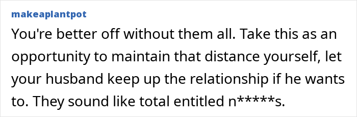 A comment advising a woman to distance herself from her MIL who revealed her anger. A comment advising a woman to distance herself from her MIL who revealed her anger.