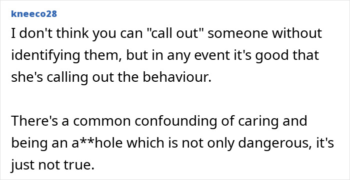 A comment discussing the difficulty of calling out bad on-set behavior without identifying the person, linking it to method acting. A comment discussing the difficulty of calling out bad on-set behavior without identifying the person, linking it to method acting.