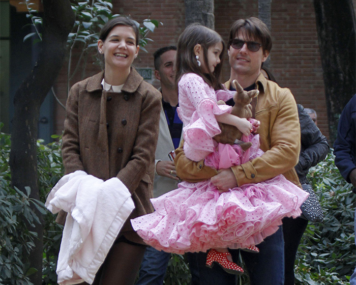 Tom Cruise with daughter and Katie Holmes, after daughter challenges with name change and Katie Holmes debuts new boyfriend. Tom Cruise with daughter and Katie Holmes, after daughter challenges with name change and Katie Holmes debuts new boyfriend.
