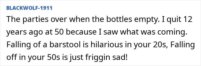 Comment on quitting drinking 12 years ago and reflections on aging and sobriety Comment on quitting drinking 12 years ago and reflections on aging and sobriety