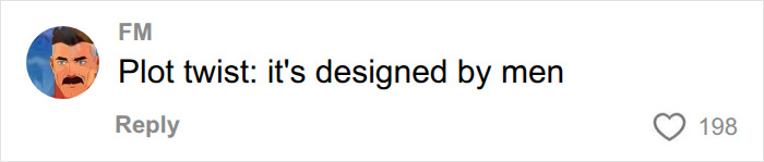 A comment from FM revealing a plot twist that the viral gadgets were designed by men. A comment from FM revealing a plot twist that the viral gadgets were designed by men.