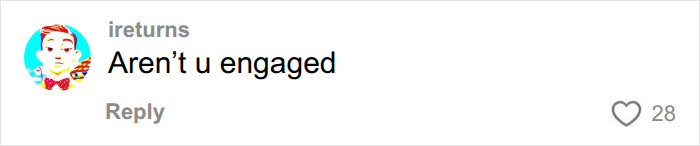 A comment asking an attractive woman if she is engaged after going viral for being spotted in football stands.