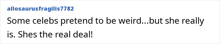 A comment about Aubrey Plaza being genuinely weird, relating to her intimate scene with Robert De Niro.