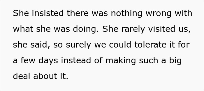 Mom Thinks Her Son And His Wife Should Live By Her Rules While She's Visiting Mom Thinks Her Son And His Wife Should Live By Her Rules While She's Visiting
