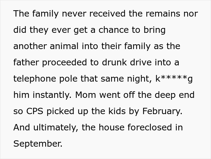 Text detailing family misfortunes after neighbors dogs attack woman's cat. Neighbors ignore warnings. Text detailing family misfortunes after neighbors dogs attack woman's cat. Neighbors ignore warnings.