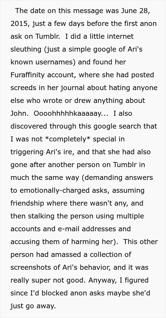 Online Stalker Freaks Out After Woman "Steals" Her Fictional Boyfriend Online Stalker Freaks Out After Woman "Steals" Her Fictional Boyfriend