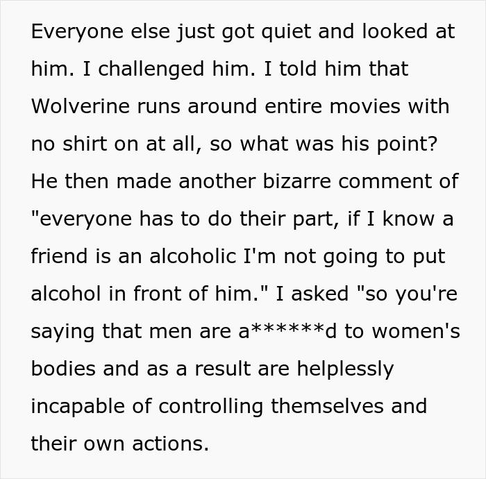 More text describing the guy's insensitive comments about his buddy needing a hot GF and a weight-loss coach. More text describing the guy's insensitive comments about his buddy needing a hot GF and a weight-loss coach.