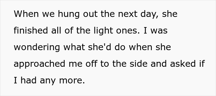 The teen's boyfriend's flirty friend asks for more tampons after using all the light ones, prompting petty revenge. The teen's boyfriend's flirty friend asks for more tampons after using all the light ones, prompting petty revenge.