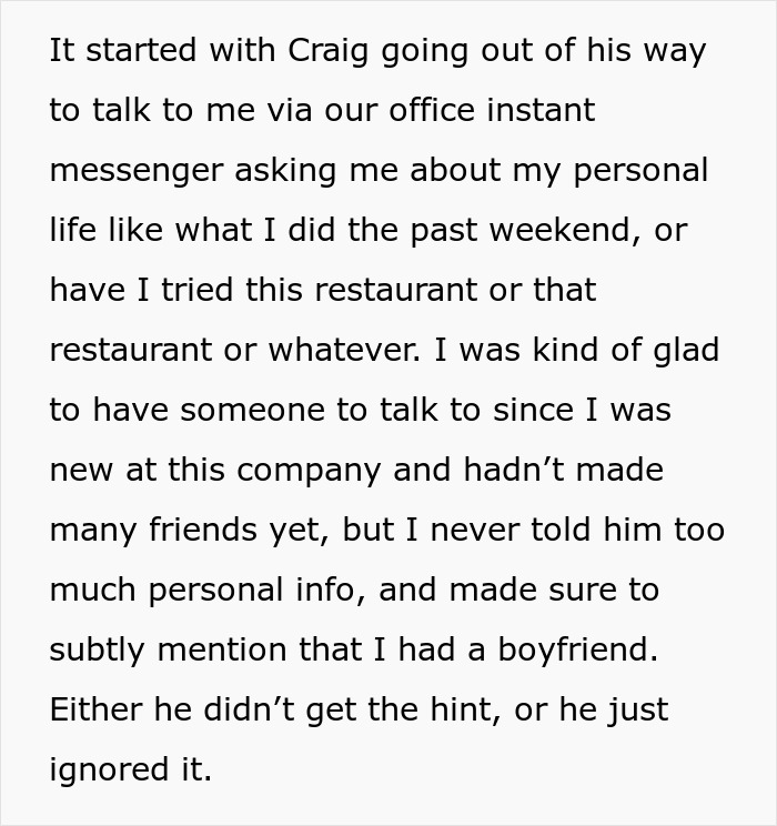 Creepy Coworker Won't Take A Hint, Takes It Way Too Far In The Office Kitchen Creepy Coworker Won't Take A Hint, Takes It Way Too Far In The Office Kitchen