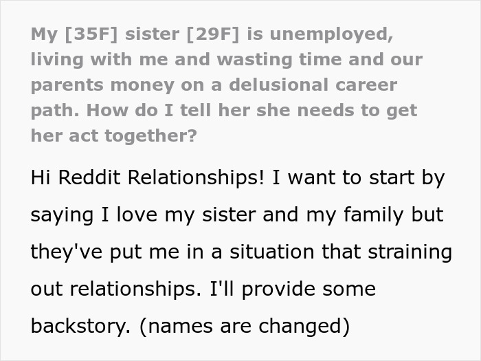 Sister's Entitlement Has No Limits, She Can't Believe Someone Actually Calls Her Out Sister's Entitlement Has No Limits, She Can't Believe Someone Actually Calls Her Out