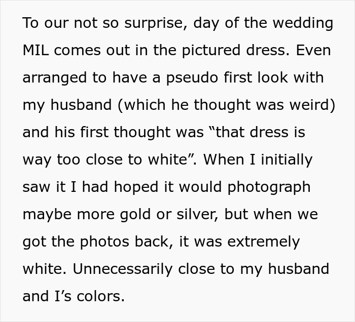 MIL Hides What She's Going To Wear To Wedding, Comes Out With Something Scandalous