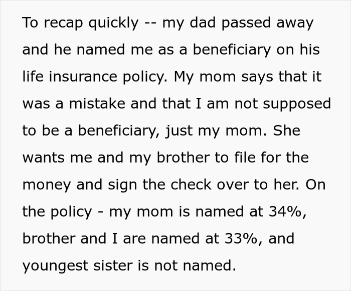 Mom Demands Kids Give Her Their Share Of The Inheritance, Doesn't Like Daughter's Response