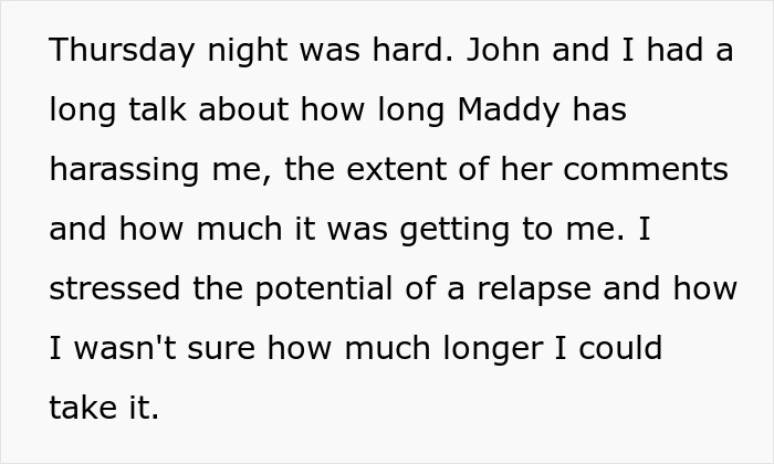 Text explaining a woman's frustration with her adult stepdaughter's insults, finally snapping after years of torment. Text explaining a woman's frustration with her adult stepdaughter's insults, finally snapping after years of torment.