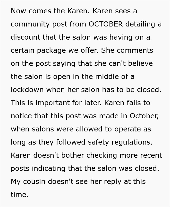 Racist 'Karen' Tries To Shut Down Salon, Turns Out She's The One That Needs To Be Arrested Racist 'Karen' Tries To Shut Down Salon, Turns Out She's The One That Needs To Be Arrested