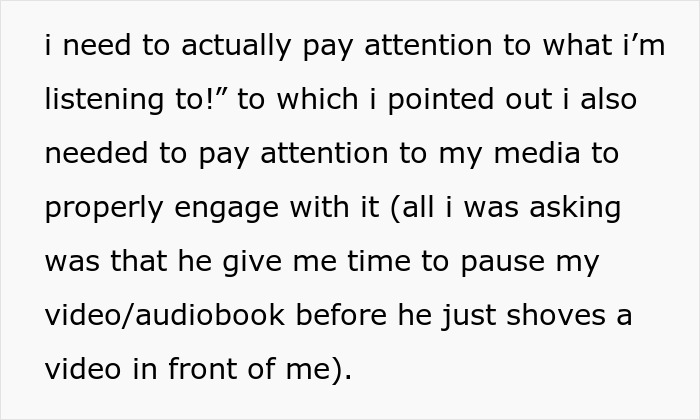 Text explaining need to pay attention to horror media to engage properly