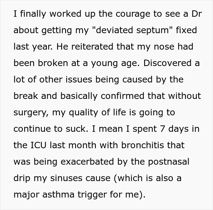 Daughter Can't Breathe, Smell, Or Forgive After Mom Hid Her Childhood Injury For Years Daughter Can't Breathe, Smell, Or Forgive After Mom Hid Her Childhood Injury For Years