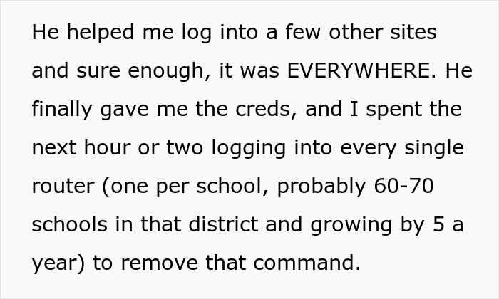 Guy Gets Exposed For A Bad Router Command And Makes Up A Cover Story Just To Be Exposed Again Guy Gets Exposed For A Bad Router Command And Makes Up A Cover Story Just To Be Exposed Again