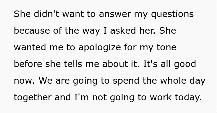 Wife hides money: Text about the wife's reason for hiding money and the husband's apology. Wife hides money: Text about the wife's reason for hiding money and the husband's apology.