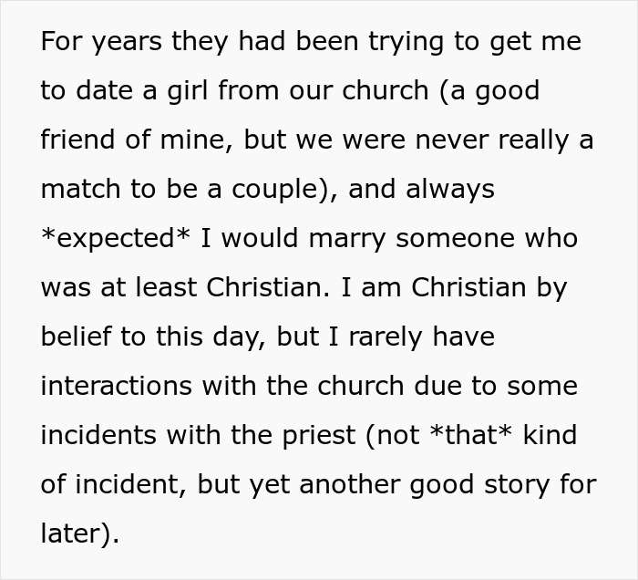 Religious Parents Try To Sabotage Son's Relationship But Fail When Extended Family Sides With Him Religious Parents Try To Sabotage Son's Relationship But Fail When Extended Family Sides With Him