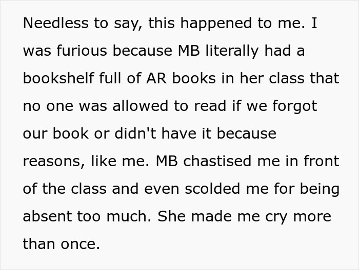 Student finds a perfect way to drive her teacher crazy because her teacher made her cry more than once. Student finds a perfect way to drive her teacher crazy because her teacher made her cry more than once.