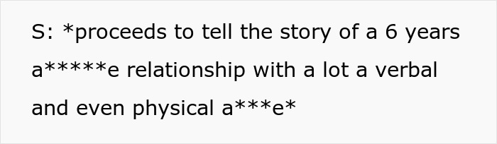 A woman ends a toxic relationship. The image shows text describing a 6-year a*****e relationship with verbal and physical a***e. A woman ends a toxic relationship. The image shows text describing a 6-year a*****e relationship with verbal and physical a***e.
